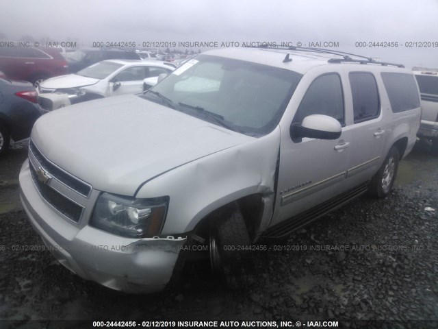 1GNFK26379R277021 - 2009 CHEVROLET SUBURBAN K1500 LT SILVER photo 2