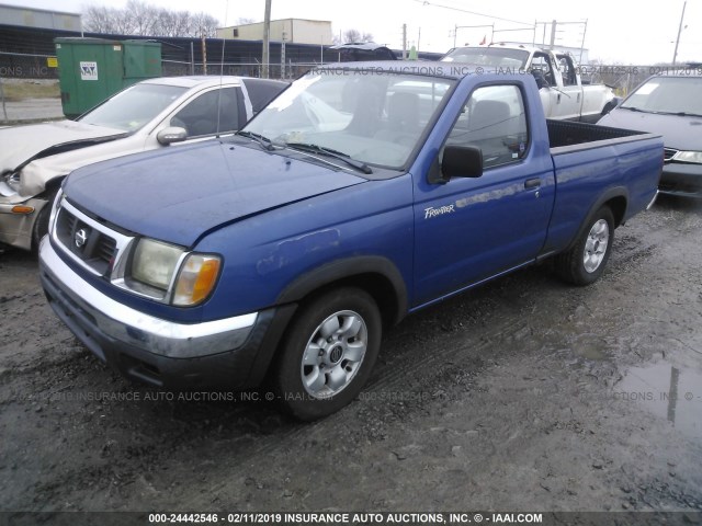 1N6DD21S7WC355964 - 1998 NISSAN FRONTIER XE BLUE photo 2