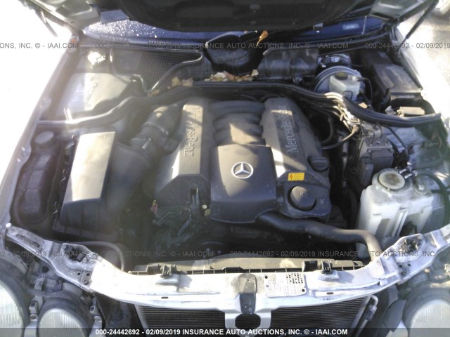 WDBJF65J71B223485 - 2001 MERCEDES-BENZ E 320 SILVER photo 10