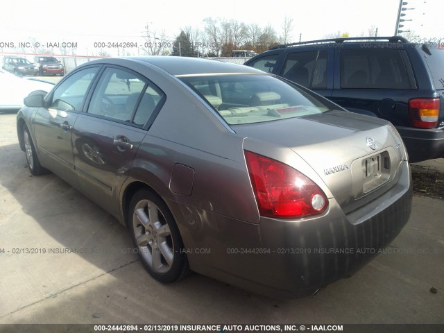 1N4BA41E24C844834 - 2004 NISSAN MAXIMA SE/SL GRAY photo 3