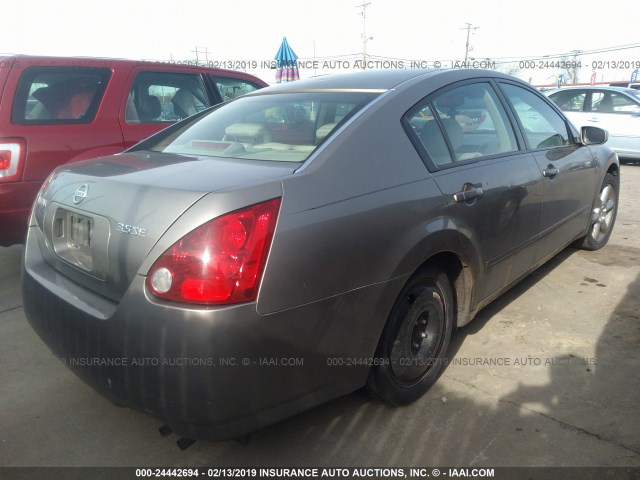 1N4BA41E24C844834 - 2004 NISSAN MAXIMA SE/SL GRAY photo 4