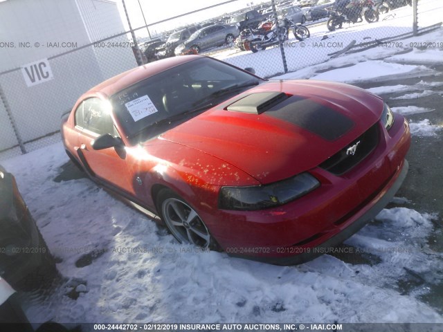 1FAFP42R74F147109 - 2004 FORD MUSTANG MACH I RED photo 1
