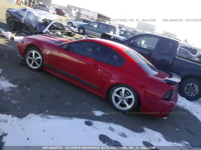 1FAFP42R74F147109 - 2004 FORD MUSTANG MACH I RED photo 3