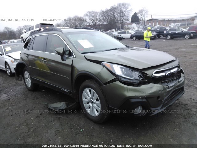 4S4BSAFC0J3206814 - 2018 SUBARU OUTBACK 2.5I PREMIUM GREEN photo 1