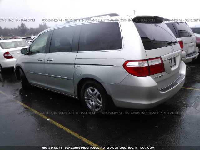 5FNRL38787B072660 - 2007 HONDA ODYSSEY EXL SILVER photo 3