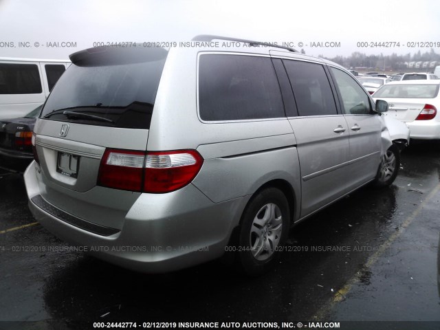 5FNRL38787B072660 - 2007 HONDA ODYSSEY EXL SILVER photo 4