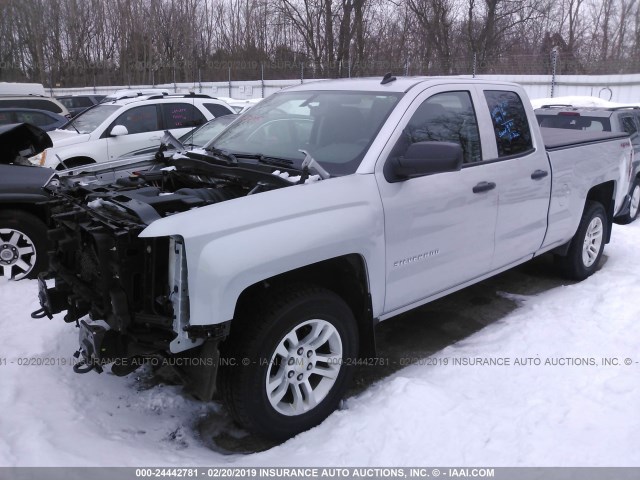 1GCVKREC9EZ247978 - 2014 CHEVROLET SILVERADO K1500 LT SILVER photo 2