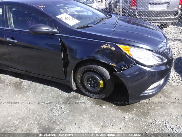 5NPEC4AB0BH318114 - 2011 HYUNDAI SONATA SE/LIMITED Dark Blue photo 6