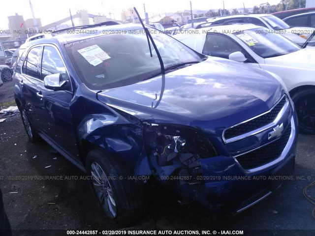 2CNALFEW7A6395116 - 2010 CHEVROLET EQUINOX LTZ BLUE photo 1