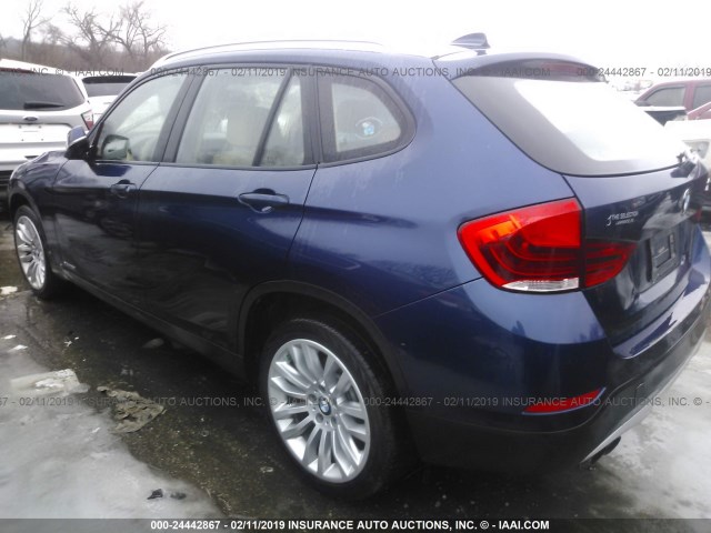 WBAVL1C51FVY33437 - 2015 BMW X1 XDRIVE28I BLUE photo 3