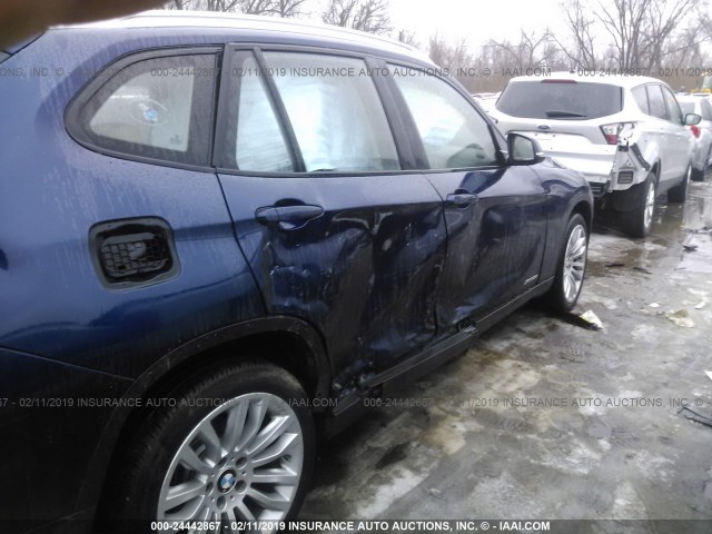 WBAVL1C51FVY33437 - 2015 BMW X1 XDRIVE28I BLUE photo 6