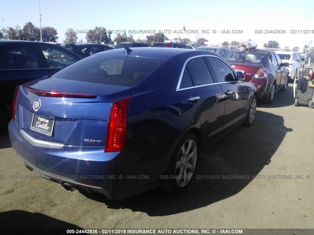 1G6AB5RX1D0170548 - 2013 CADILLAC ATS LUXURY BLUE photo 4