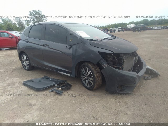 3HGGK5H88FM760944 - 2015 HONDA FIT EX/EXL GRAY photo 1