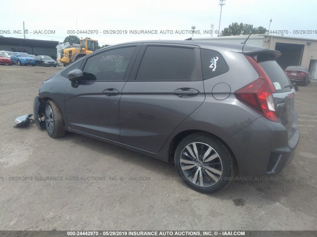 3HGGK5H88FM760944 - 2015 HONDA FIT EX/EXL GRAY photo 3