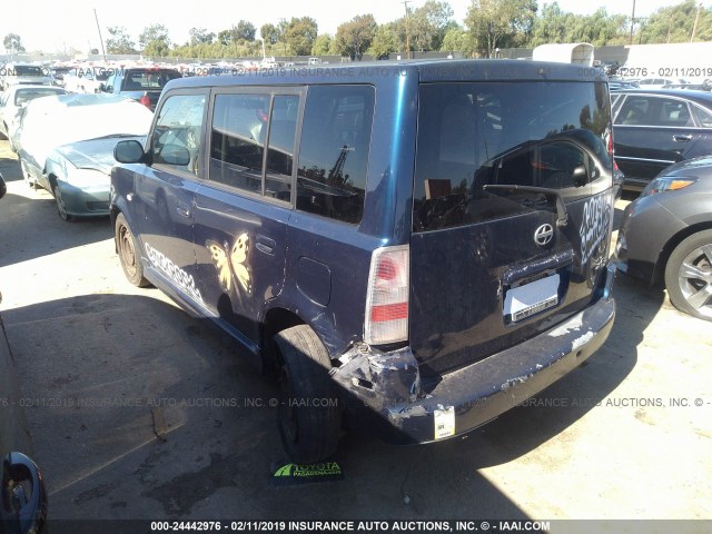 JTLKT324440168302 - 2004 TOYOTA SCION XB BLUE photo 3