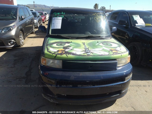 JTLKT324440168302 - 2004 TOYOTA SCION XB BLUE photo 6