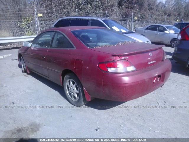 2T1CG22P5XC234438 - 1999 TOYOTA CAMRY SOLARA SE RED photo 3