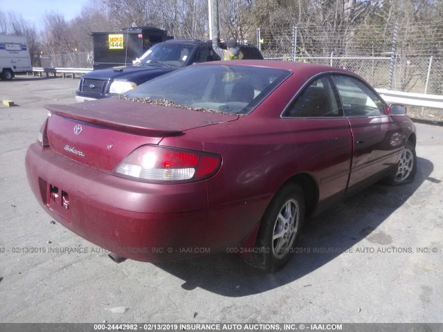 2T1CG22P5XC234438 - 1999 TOYOTA CAMRY SOLARA SE RED photo 4