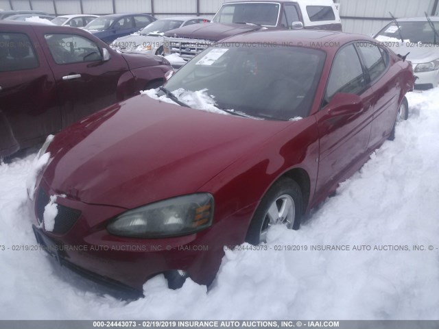 2G2WP552581186443 - 2008 PONTIAC GRAND PRIX RED photo 2