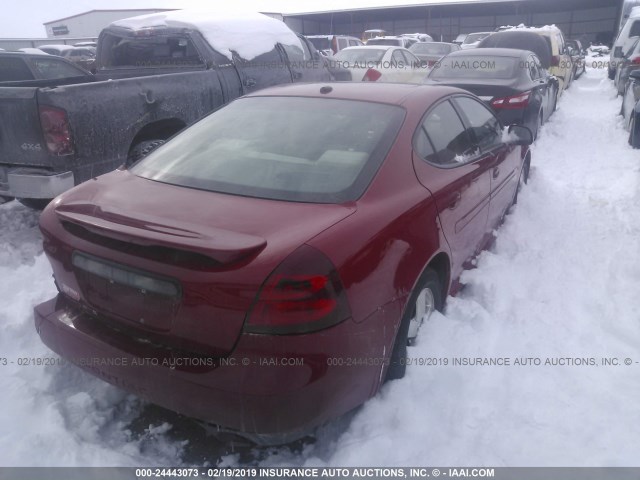2G2WP552581186443 - 2008 PONTIAC GRAND PRIX RED photo 4