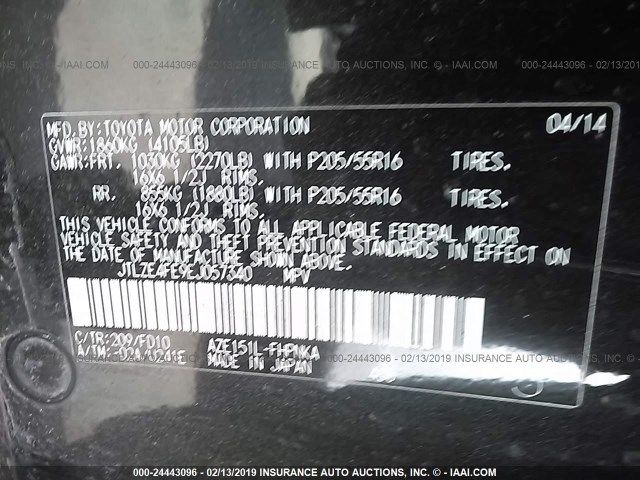 JTLZE4FE9EJ057340 - 2014 TOYOTA SCION XB 黑色 照片 9