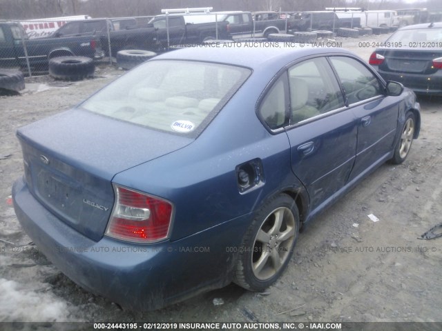 4S3BL616977209406 - 2007 SUBARU LEGACY 2.5I BLUE photo 4