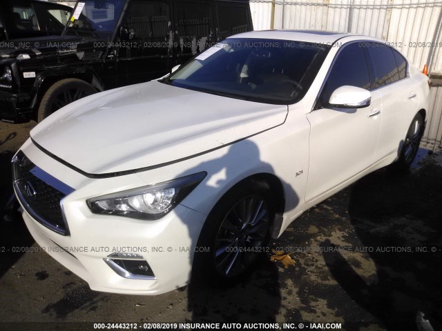 JN1EV7AP5JM592021 - 2018 INFINITI Q50 LUXE/SPORT WHITE photo 2