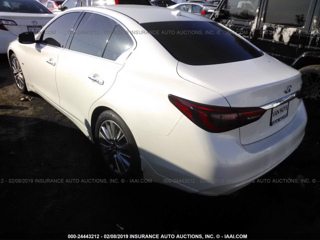 JN1EV7AP5JM592021 - 2018 INFINITI Q50 LUXE/SPORT WHITE photo 3