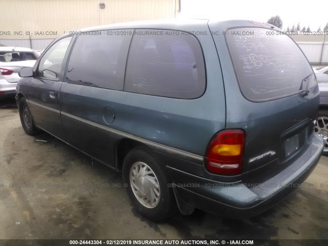 2FMDA514XTBB93060 - 1996 FORD WINDSTAR WAGON GREEN photo 3