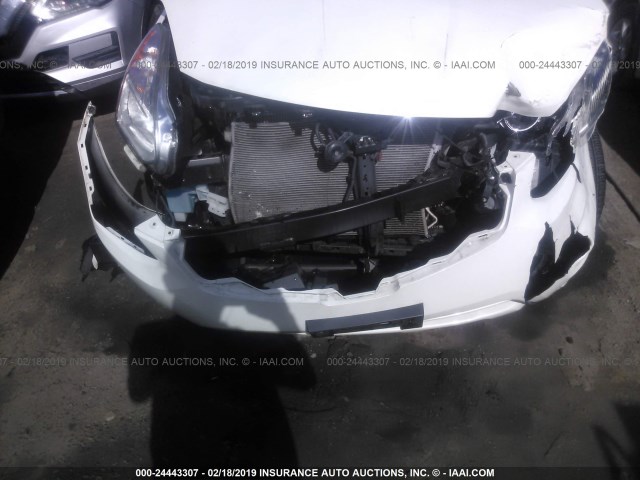 JN8AS5MV5DW654789 - 2013 NISSAN ROGUE S/SV WHITE photo 6