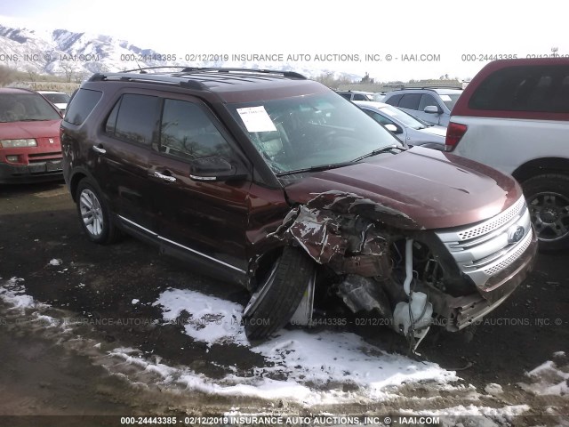 1FM5K8D87FGB97002 - 2015 FORD EXPLORER XLT RED photo 1