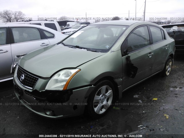 3N1AB61E48L652486 - 2008 NISSAN SENTRA 2.0/2.0S/2.0SL GREEN photo 2