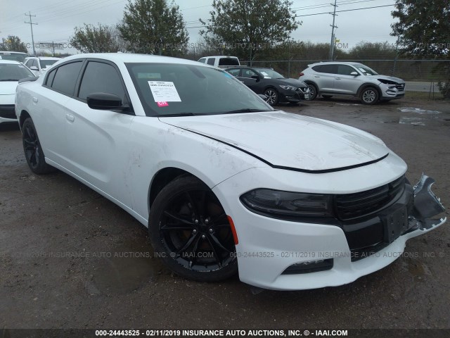 2C3CDXHG0GH179727 - 2016 DODGE CHARGER SXT WHITE photo 1