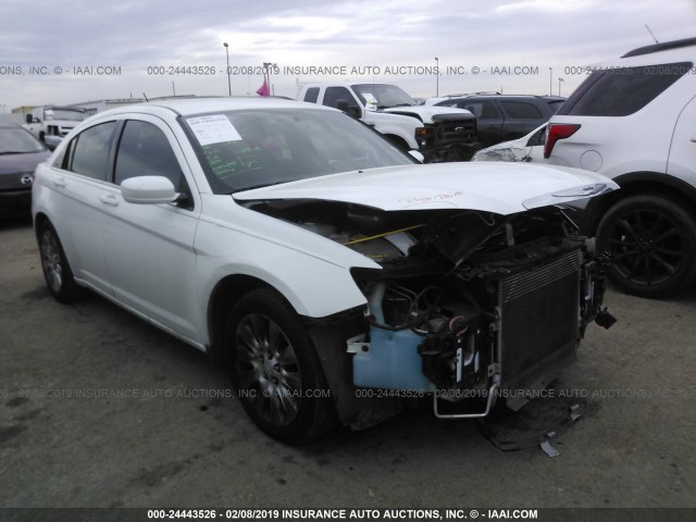 1C3BC4FB9BN563672 - 2011 CHRYSLER 200 LX WHITE photo 1