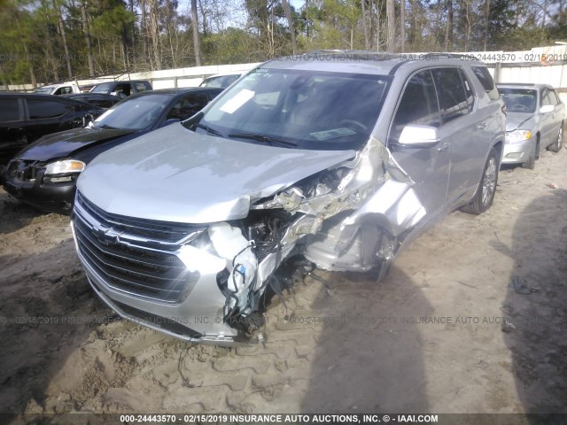 1GNERKKW0KJ114500 - 2019 CHEVROLET TRAVERSE PREMIER SILVER photo 2