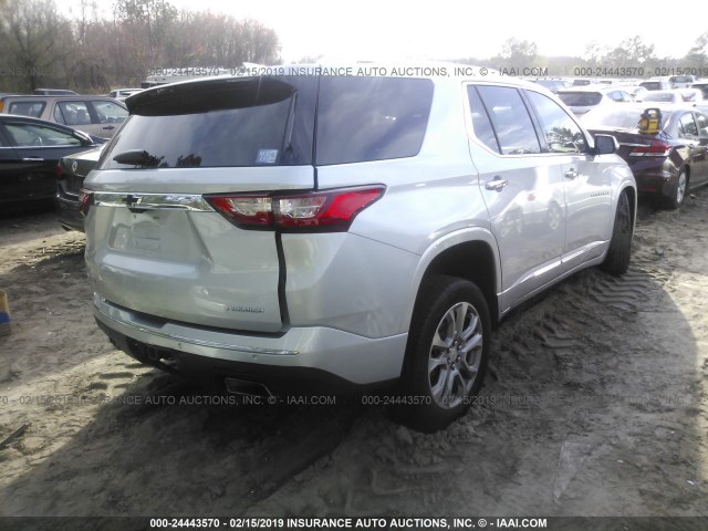 1GNERKKW0KJ114500 - 2019 CHEVROLET TRAVERSE PREMIER SILVER photo 4