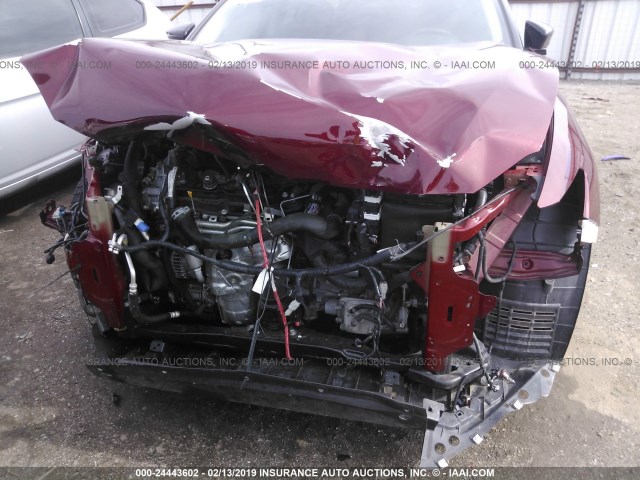 1N4AA6AP4HC370366 - 2017 NISSAN MAXIMA 3.5S/SV/SL/SR/PLAT MAROON photo 6