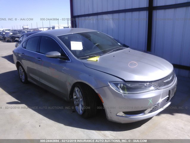 1C3CCCAB4FN689675 - 2015 CHRYSLER 200 LIMITED SILVER photo 1