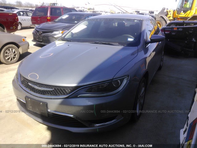 1C3CCCAB4FN689675 - 2015 CHRYSLER 200 LIMITED SILVER photo 2