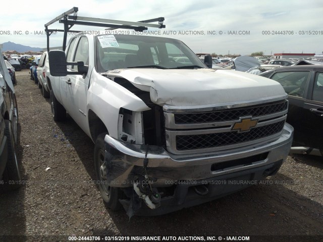 1GC2CVCG0DZ357248 - 2013 CHEVROLET SILVERADO C2500 HEAVY DUTY WHITE photo 1