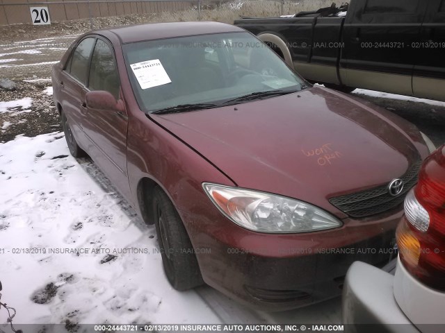 4T1BE32K82U110893 - 2002 TOYOTA CAMRY LE/XLE/SE MAROON photo 1