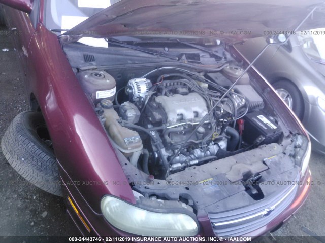1G1NE52JX3M542190 - 2003 CHEVROLET MALIBU LS MAROON photo 10