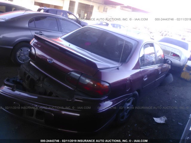 1G1NE52JX3M542190 - 2003 CHEVROLET MALIBU LS MAROON photo 4