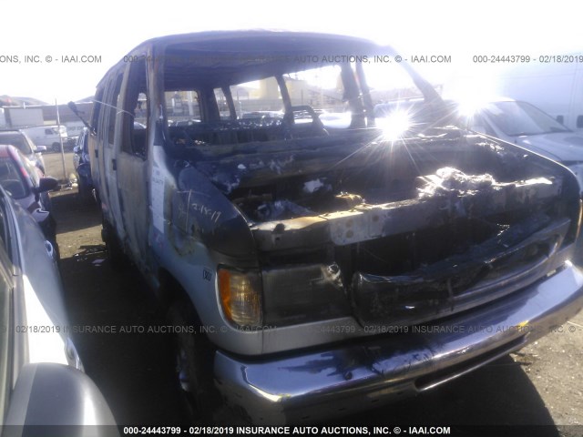 1FBSS31L9YHA77416 - 2000 FORD ECONOLINE E350 SUPER DUTY WAGON SILVER photo 1