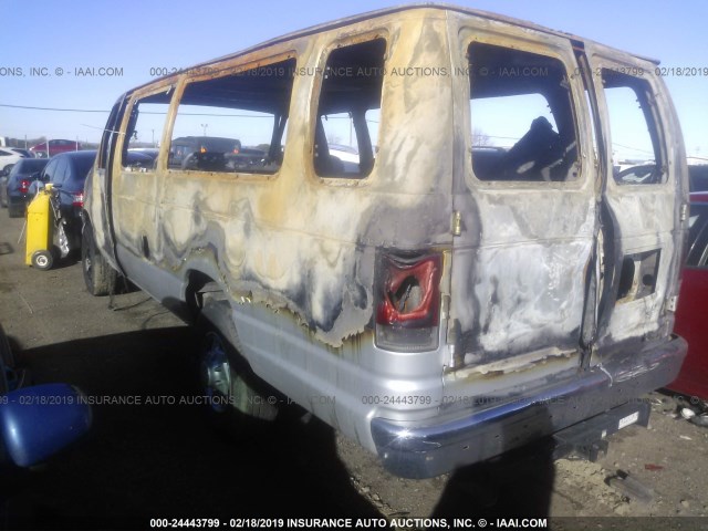 1FBSS31L9YHA77416 - 2000 FORD ECONOLINE E350 SUPER DUTY WAGON SILVER photo 3