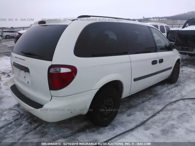 1D4GP24R77B138182 - 2007 DODGE GRAND CARAVAN SE WHITE photo 4