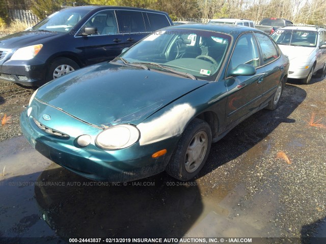 1FALP52U7TG143826 - 1996 FORD TAURUS GL GREEN photo 2