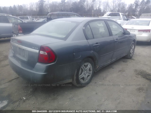 1G1ZS51816F126904 - 2006 CHEVROLET MALIBU LS GRAY photo 4