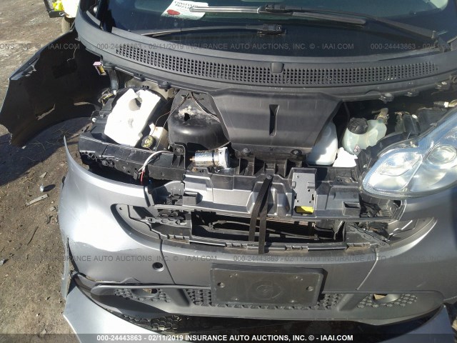 WMEEJ3BA7DK582510 - 2013 SMART FORTWO PURE/PASSION GRAY photo 6