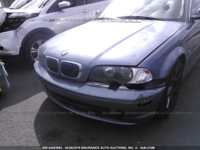 WBABN33422JW52946 - 2002 BMW 325 CI BLUE photo 6